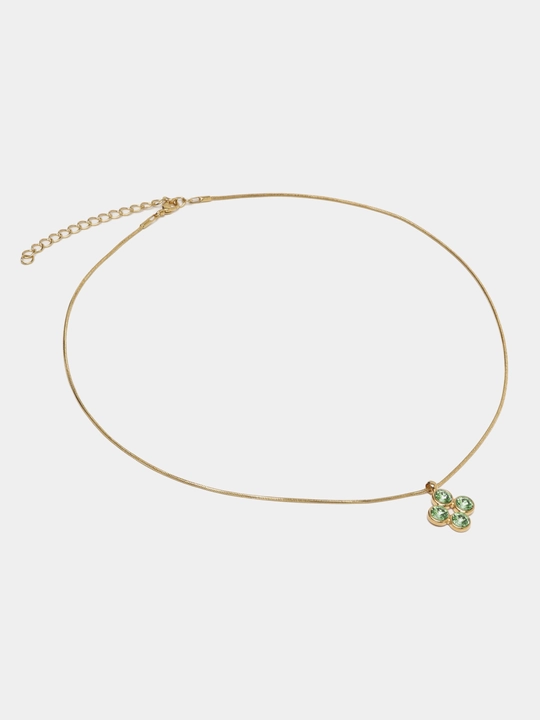 Kristallari Swarovski zanjirdagi MINI RIVOLI marjon rang Gold/zlato - 