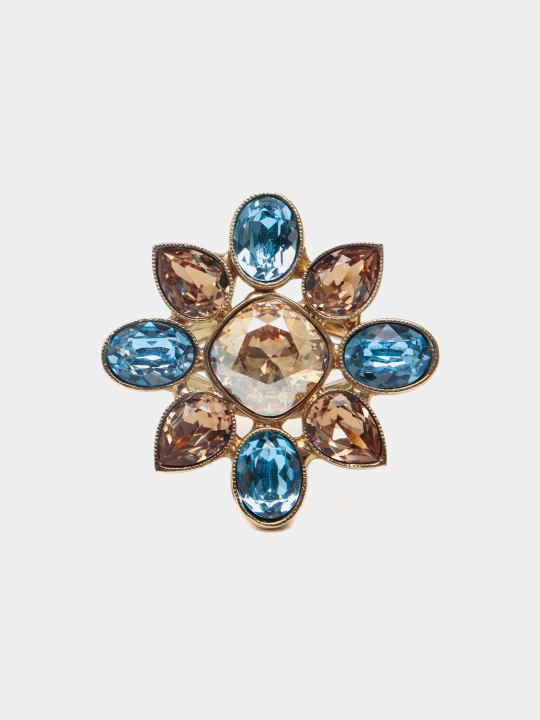Кольцо Alexia с кристаллами Swarovski, цвет gold/zlato - 
