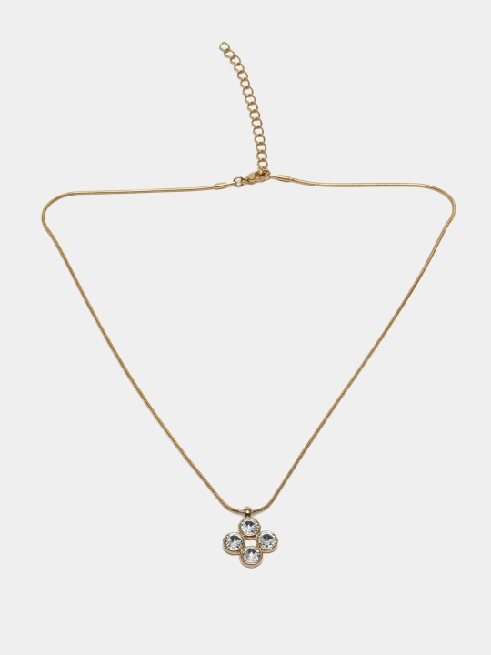 Kristallari Swarovski zanjirdagi MINI RIVOLI marjon rang Gold/zlato - 