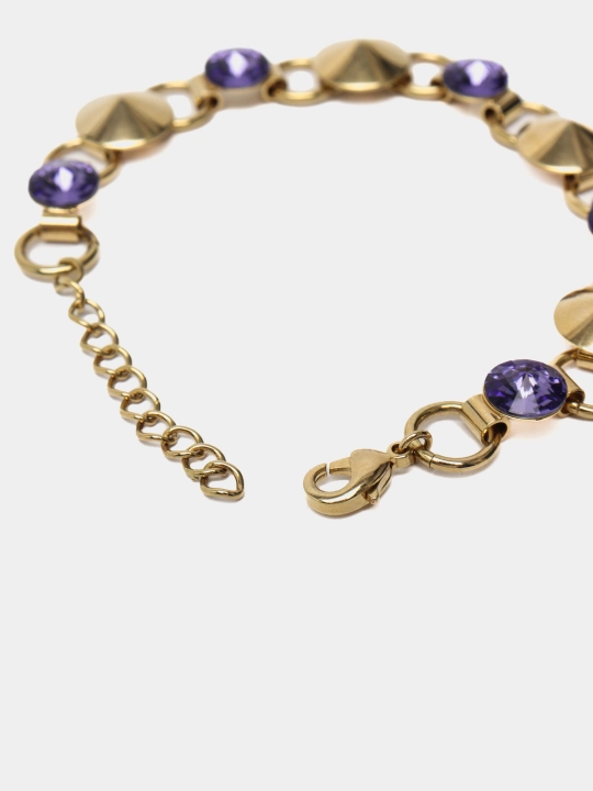 RIVOLI 1097 Ayollar bilaguzuk toshlari Swarovski rangi Gold/zlato