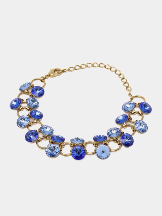 RIVOLI 1099 Ayollar bilaguzuk toshlari Swarovski rangi Gold/zlato - 