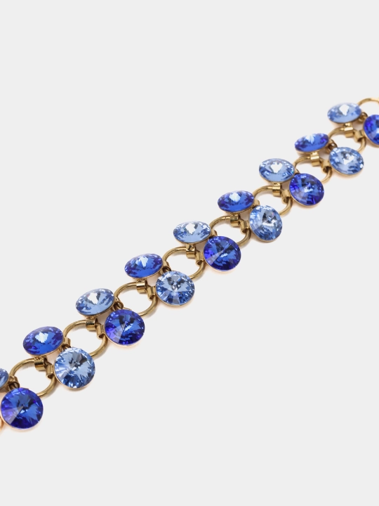 RIVOLI 1099 Ayollar bilaguzuk toshlari Swarovski rangi Gold/zlato