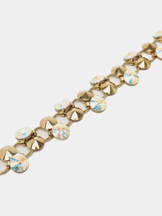 RIVOLI 1100 Ayollar bilaguzuk toshlari Swarovski rangi Gold/zlato