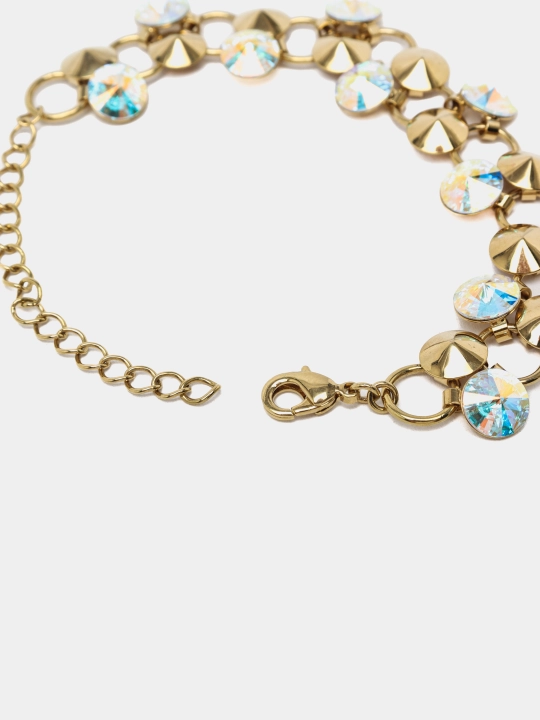RIVOLI 1100 Ayollar bilaguzuk toshlari Swarovski rangi Gold/zlato