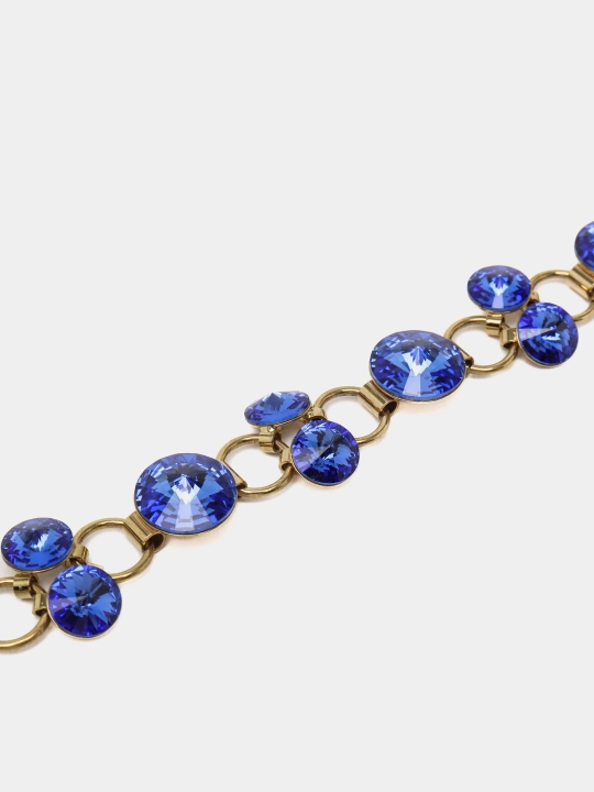 RIVOLI 1098 Ayollar bilaguzuk toshlari Swarovski rangi Gold/zlato