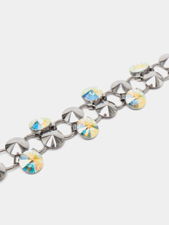 RIVOLI 1100 Ayollar bilaguzuk toshlari Swarovski rangi Rhodium
