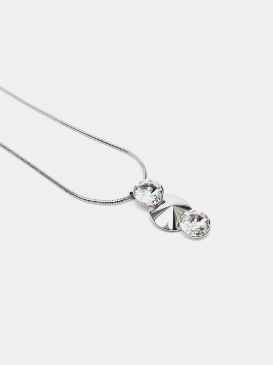 Подвеска-ожерелье ZOE цвет Rhodium на цепочке с кристаллами Swarovski