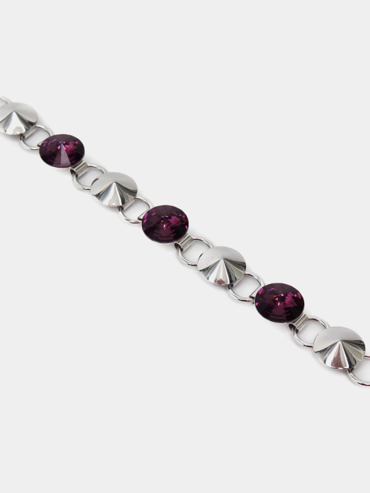RIVOLI 1096 Ayollar bilaguzuk toshlari Swarovski rangi Rhodium