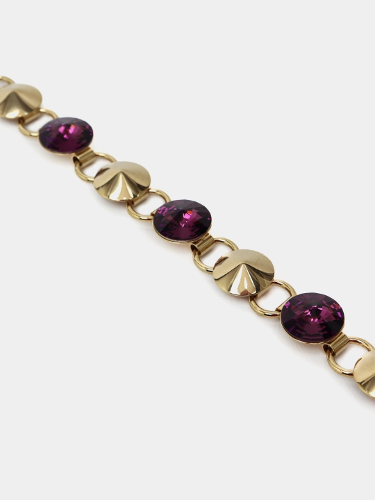 RIVOLI 1096 Ayollar bilaguzuk toshlari Swarovski rangi Gold/zlato