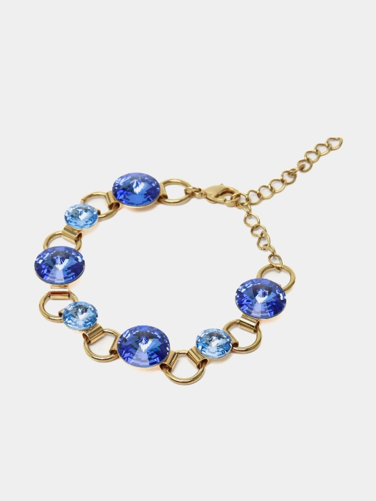 JANINE Ayollar bilaguzuk toshlari Swarovski rangi Gold/zlato - 