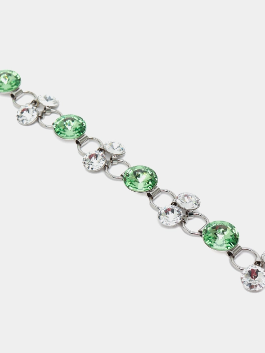 RIVOLI 1098 Ayollar bilaguzuk toshlari Swarovski rangi Rhodium