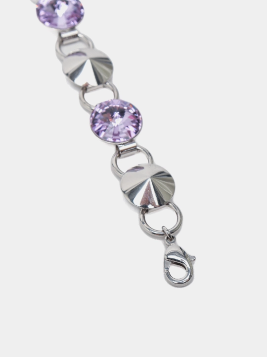 RIVOLI 1096 Ayollar bilaguzuk toshlari Swarovski rangi Rhodium