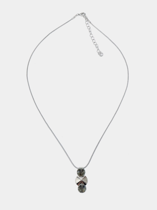 Kristallari Swarovski zanjirdagi ZOE marjon rang Rhodium