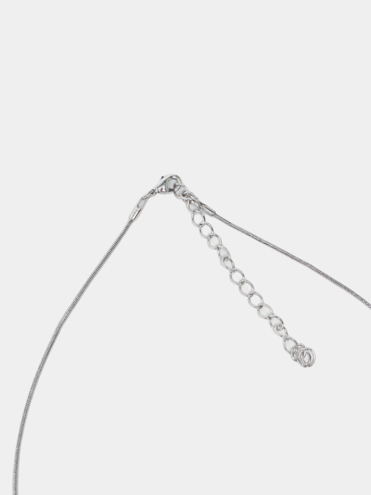 Kristallari Swarovski zanjirdagi ZOE marjon rang Rhodium