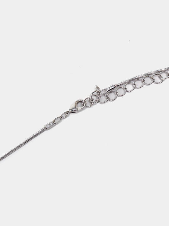 Подвеска-ожерелье ZOE цвет Rhodium на цепочке с кристаллами Swarovski