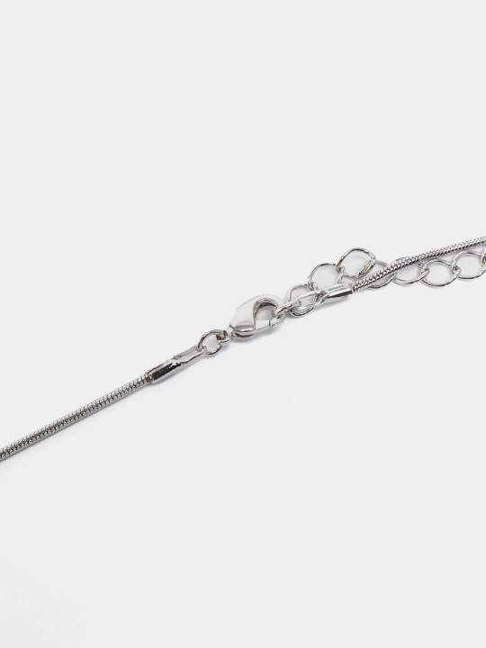 Подвеска-ожерелье ZOE цвет Rhodium на цепочке с кристаллами Swarovski