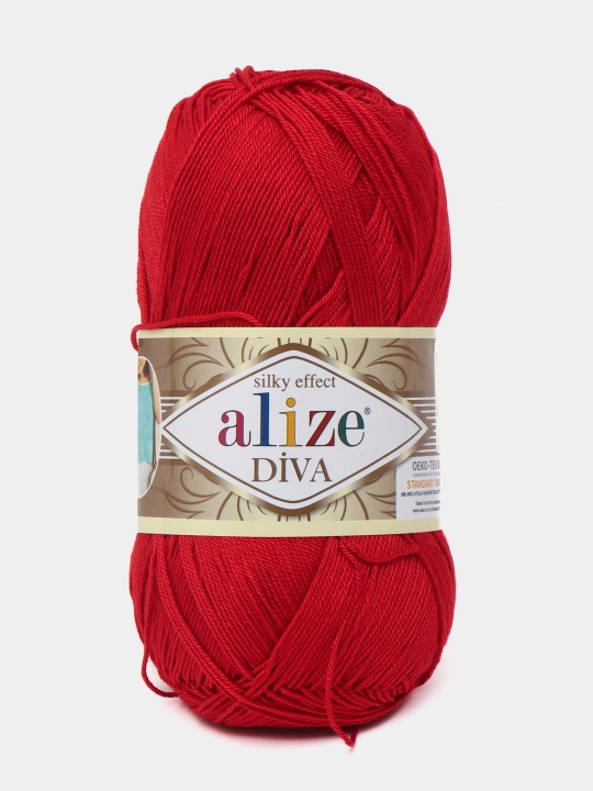 Пряжа для вязания Alize Diva, 100% Mikrofiber Akril, цвет 106, 350 м