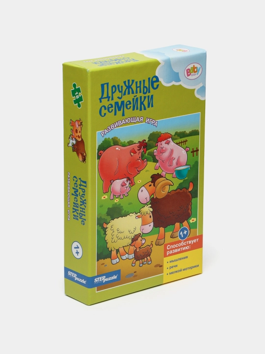 Развивающая игра Step Puzzle 76182 "Дружные семейки" - 