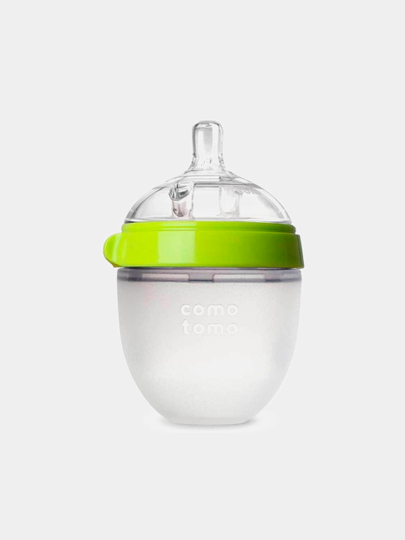 Бутылочка антиколиковая Comotomo, зеленая, 0 м+, 150 мл