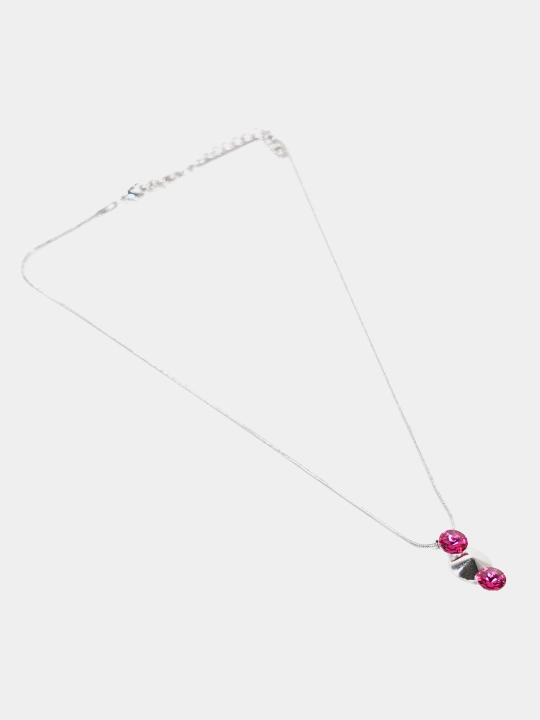 Подвеска-ожерелье ZOE цвет Rhodium на цепочке с кристаллами Swarovski