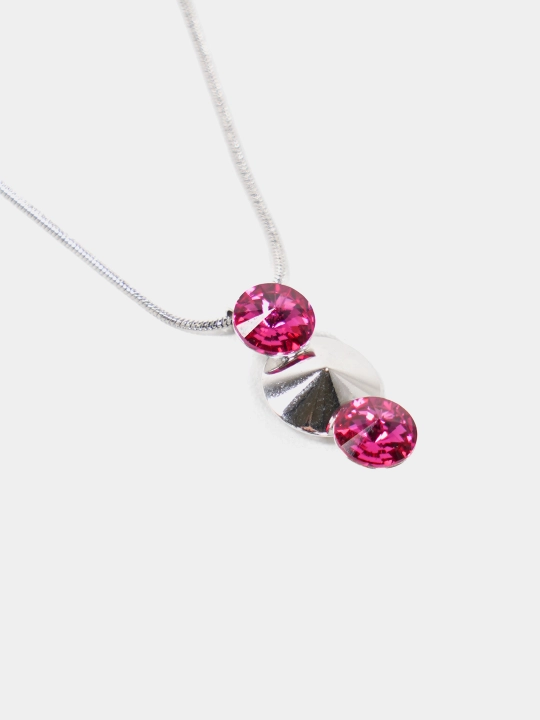 Подвеска-ожерелье ZOE цвет Rhodium на цепочке с кристаллами Swarovski
