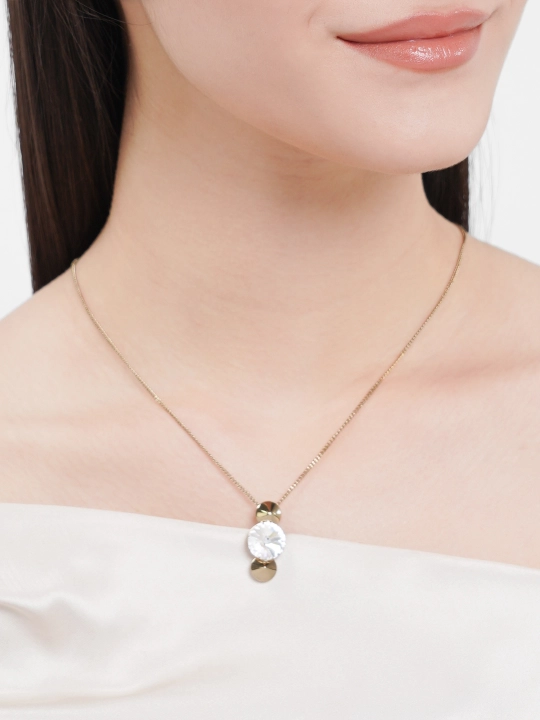 Kristallari Swarovski zanjirdagi Dara marjon, rang Staro/zlato - 