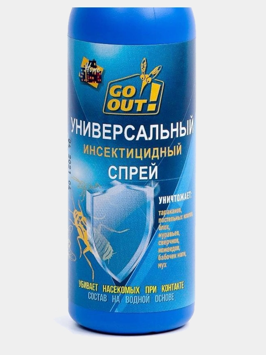 Hasharotlarga qarshi sprey Go Out universal, 200 ml