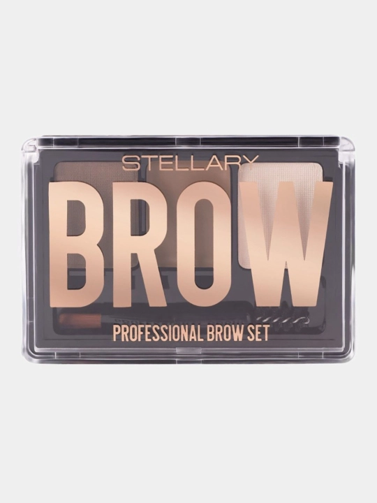 Qoshlar uchun to'plam Stellary, Blond, ton 01, 27.5 gr