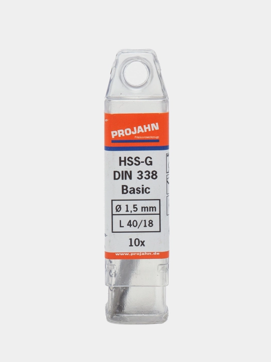 Сверла по металлу Projahn Basic HSS-G 1,5x40 мм, 1 шт