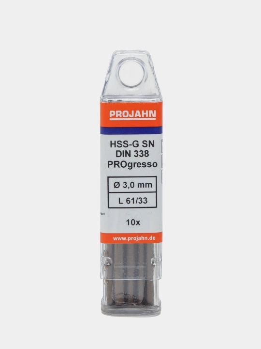 Spiral parma Projahn HSS 3,0x61 мм, DIN 338, тип SN 1 dona
