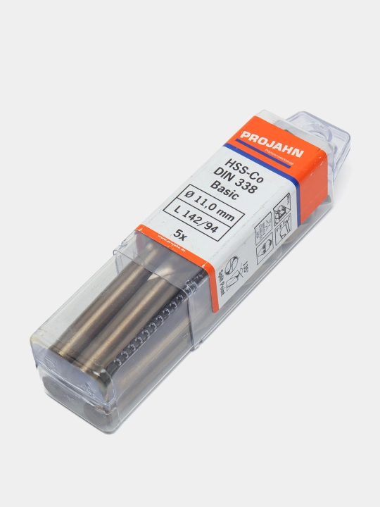 Сверло по металлу HSS-Co DIN 338 Type N BASIC Projahn, 11 * 142 мм, 1 шт