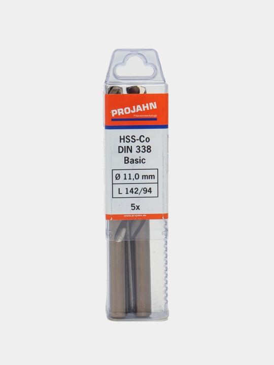 Сверло по металлу HSS-Co DIN 338 Type N BASIC Projahn, 11 * 142 мм, 1 шт