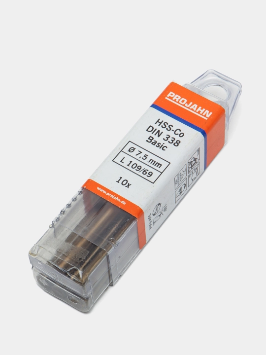 Спиральное сверло Projahn Basic HSS-Co 7,5x109 мм, 1 шт