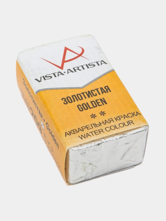 Краска акварель Vista-Artista Studio VAW 209, золотистая, 2.5 мл q0000019896