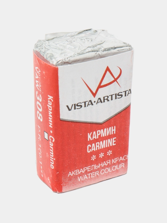 Краска акварельная Vista-Artista Studio VAW, кармин, 2.5 мл, 308