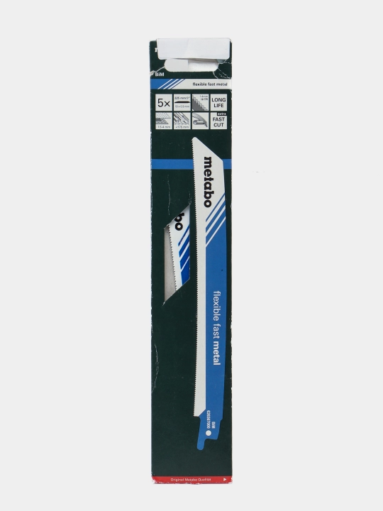Пилка для сабельных пил, Metabo Flexible fast metal 225*0,9 мм 1шт
