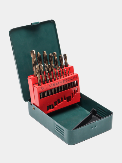 Комплект сверл Metabo, 19 предметов,  HSS-CO, SP - 
