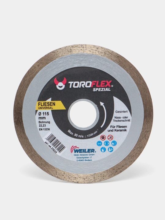 Olmosli kesish diski ToroFlex Harte Fliesen, 115 * 22 mm - 