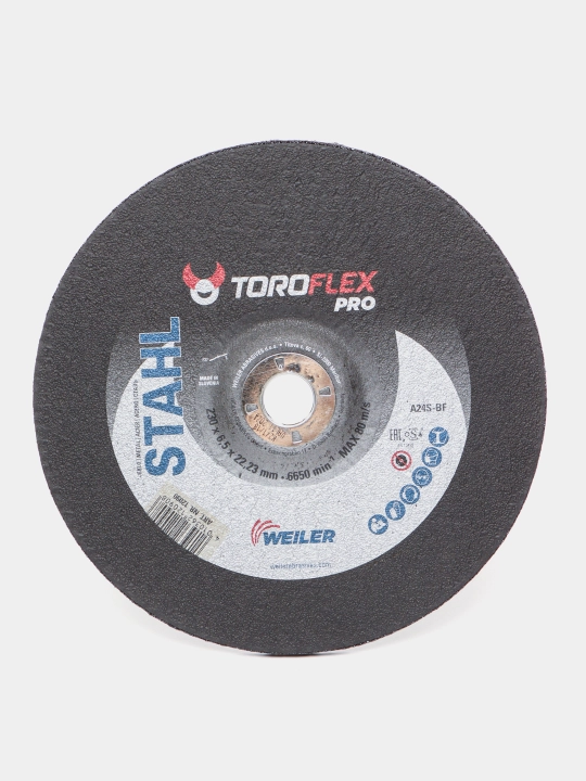 Kesish diski ToroFlex universal "po'lat" F27 A24S4-BF, 230 * 6,5 - 