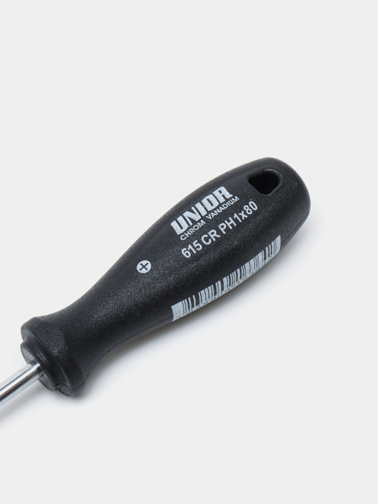 Отвёртка крестовая Unior PH 1х80, рукоятка CR - 615CR