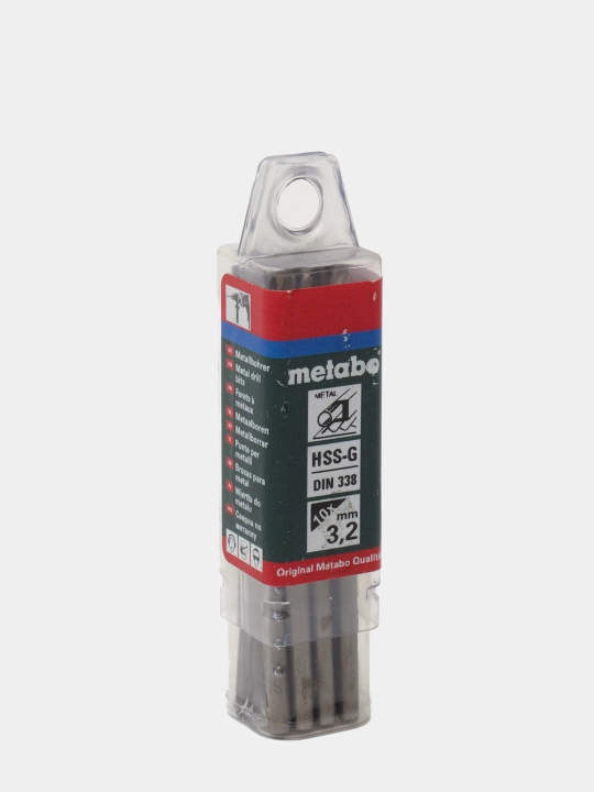 Сверла по металлу Metabo 10 HSS-G. 3,2X65 мм, 1 шт - 