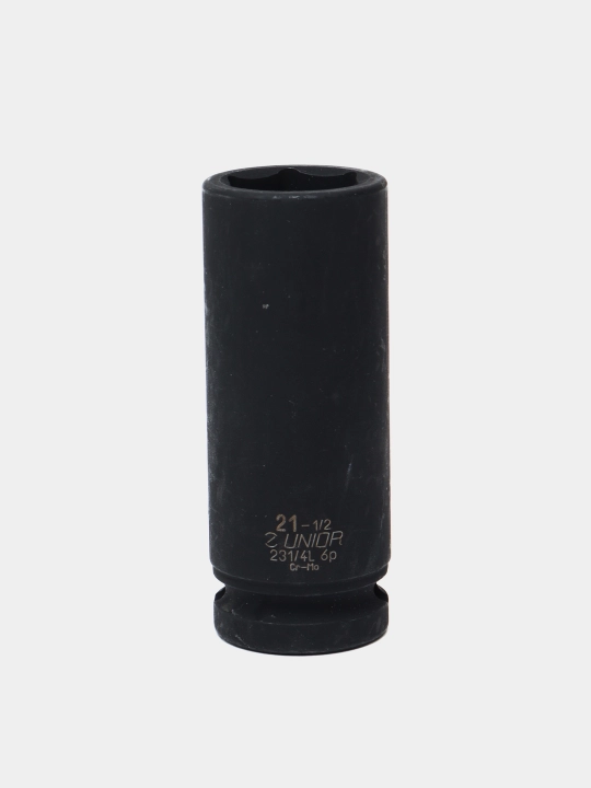 Головка торцевая ударная шестигранная 21 мм, удлинённая, 1/2" - 231/4L Unior - 