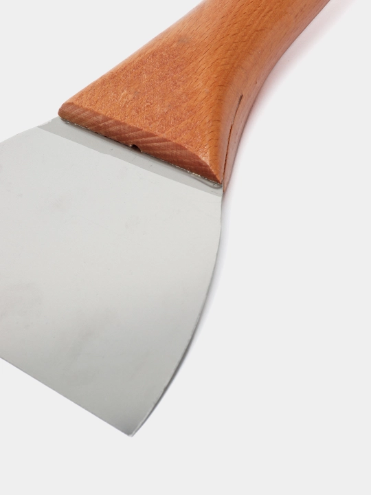 Шпатель, деревянная ручка, нержавеющая сталь Dekor, 14 * 8,5 см