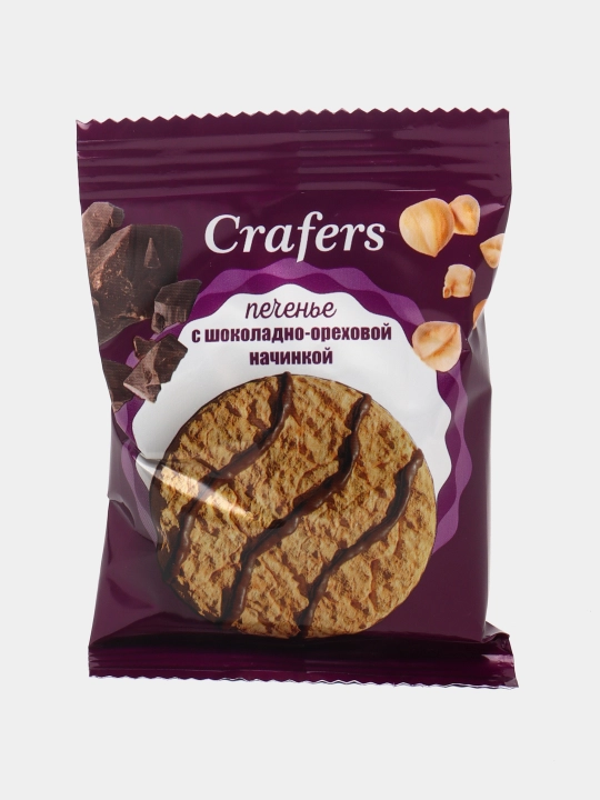 Печенье Crafers с кокосовой стружкой с шоколадно- ореховой начинкой, 2.5 кг