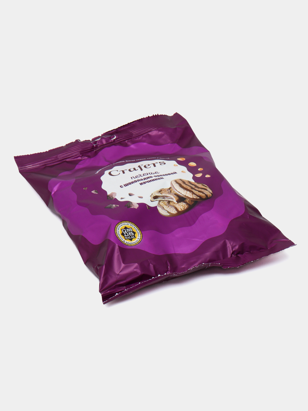 Pechenye Crafers Brownie, shokoladli yong'oq to'ldirilgan, 300 g