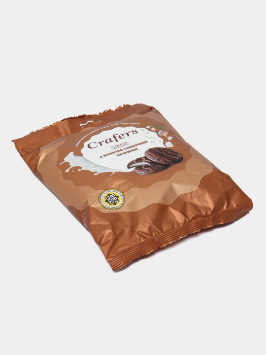 Печенье Crafers Brownie, молочно-сливочной начинкой, 300 г