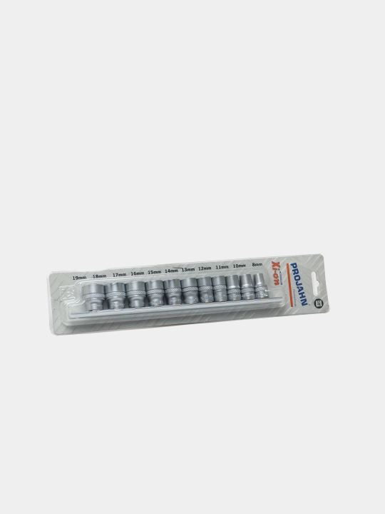 Набор торцевых шестигранных головок Projahn Xi-on 10, 3, 8", 11 шт