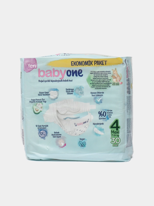 Детские подгузники Babyone Maxi Eco, 30 * 4