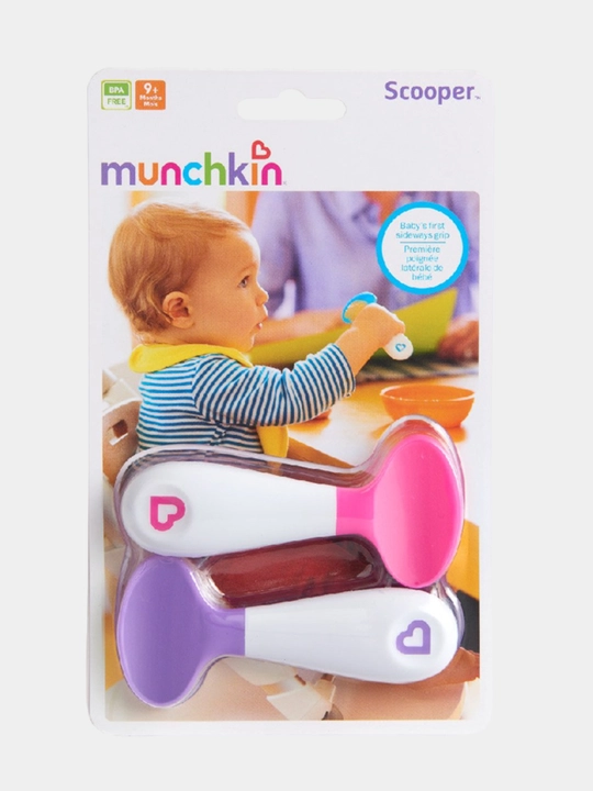 Ложки для детей Scooper Munchkin, пластиковые, от 9 месяцев