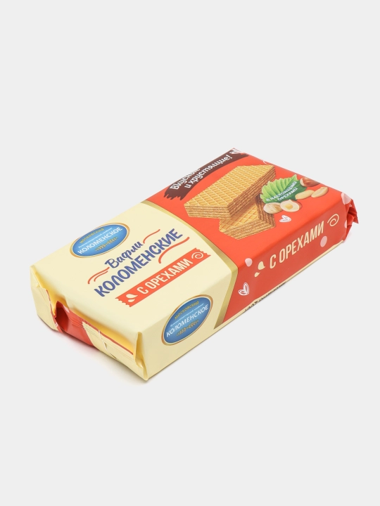 Вафли Коломенские, с орехами, 200 г